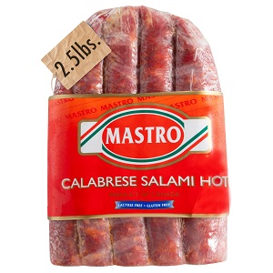 Mastro Calabrese Red    Dry Cured Salami $34.99 2.5 lbs